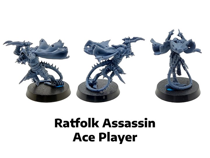 Ratfolk Assassin Ace Player - Brutefun Miniatures product image (1)