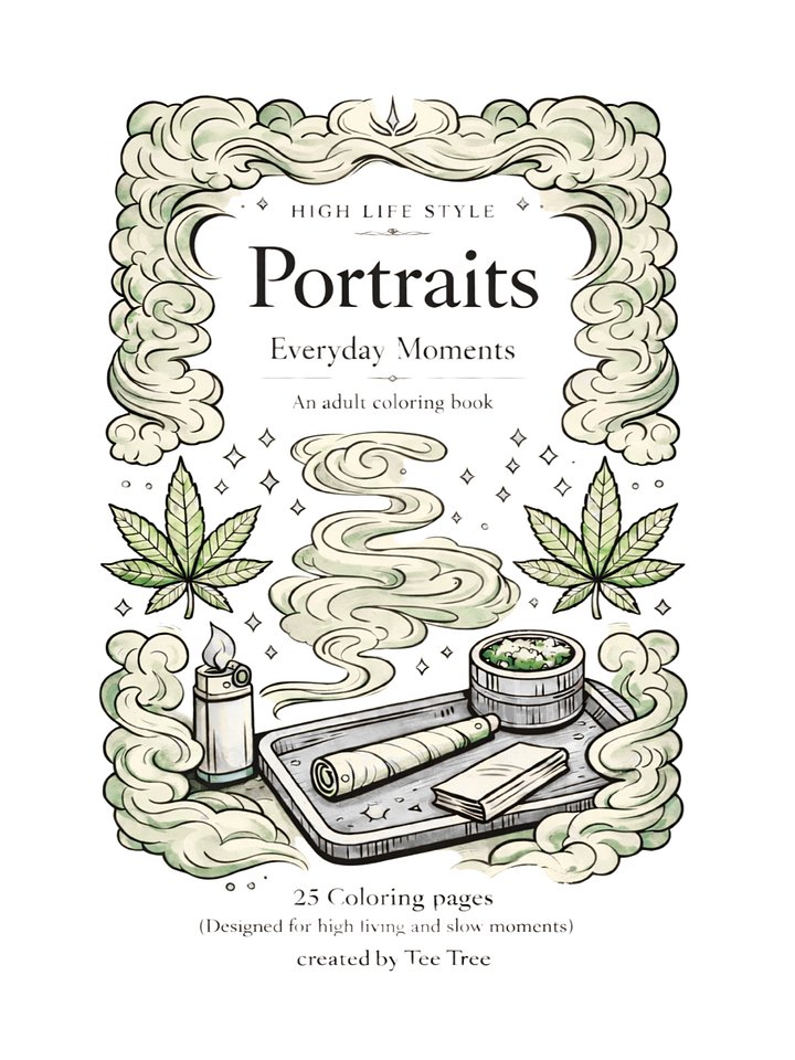 High Life Style: Portraits – Everyday Moments (An Adult Coloring Book) - DIGITAL product image (1)