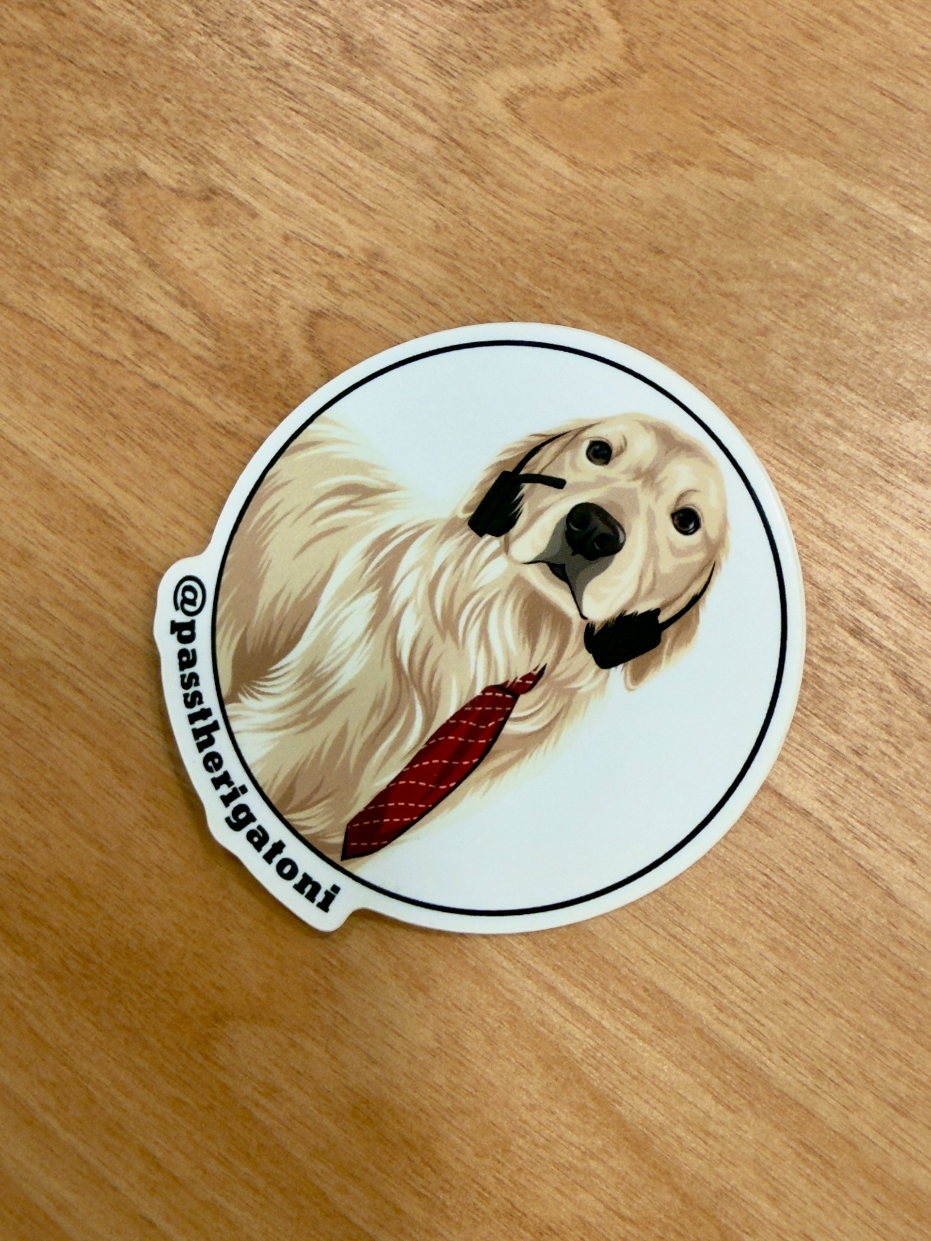 Rigatoni Circle Badge Sticker product image (2)