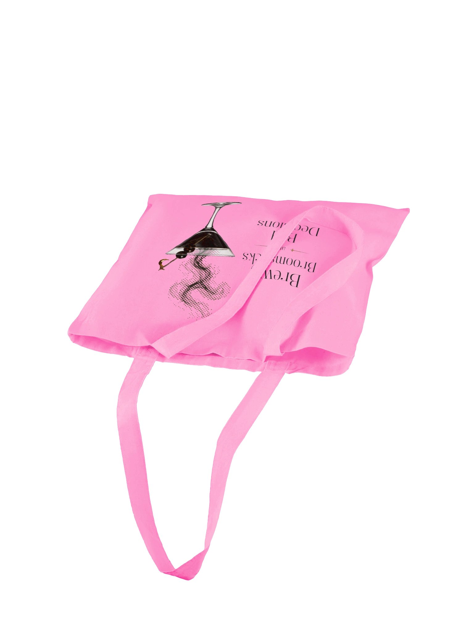 Brews, Broomsticks & Bad Decisions Tote in Pink product image (4)