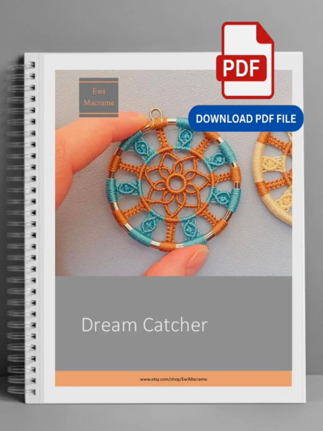 Micro Macrame Dreamcatcher – Photo Tutorial product image (2)
