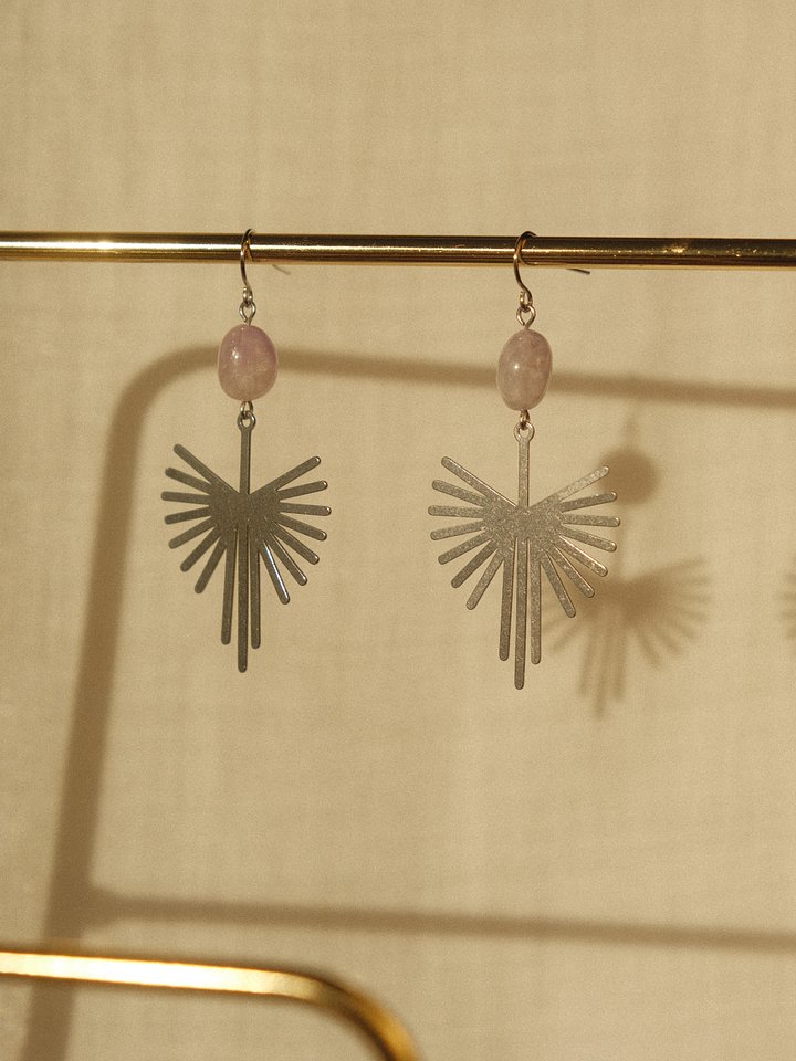 Amethyst Sun Earrings product image (2)