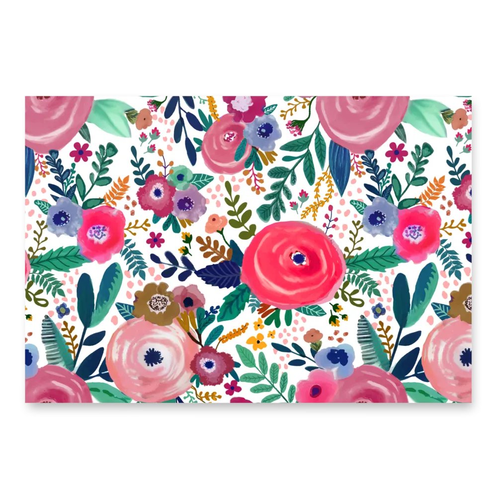 Watercolor Floral Wrapping Sheet Set product image (3)