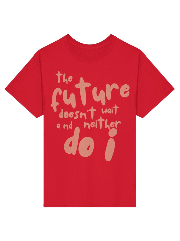 The Future Doesn't Wait T-Shirt (peach) product image (1)