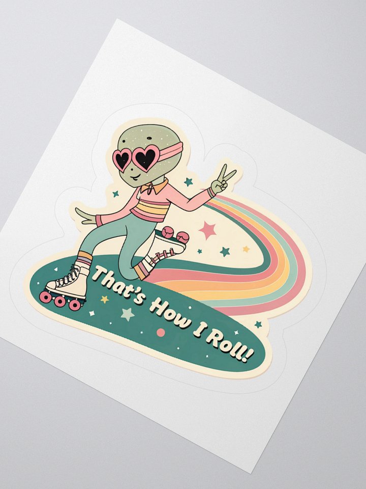 Cosmic Roller Skater Kiss Cut Sticker product image (5)