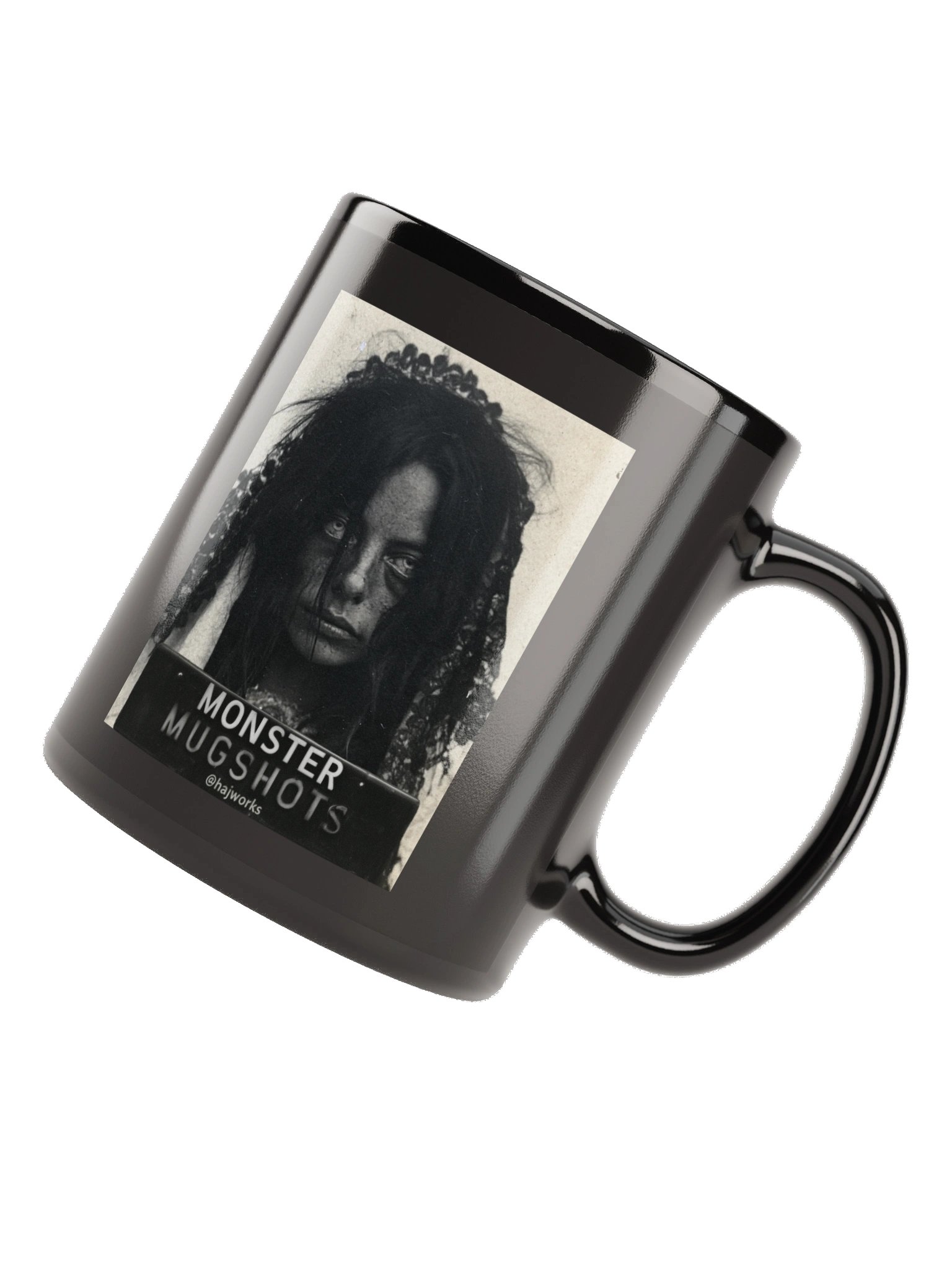 Monster Mugshots No. 007 - Black Ceramic Mug product image (6)