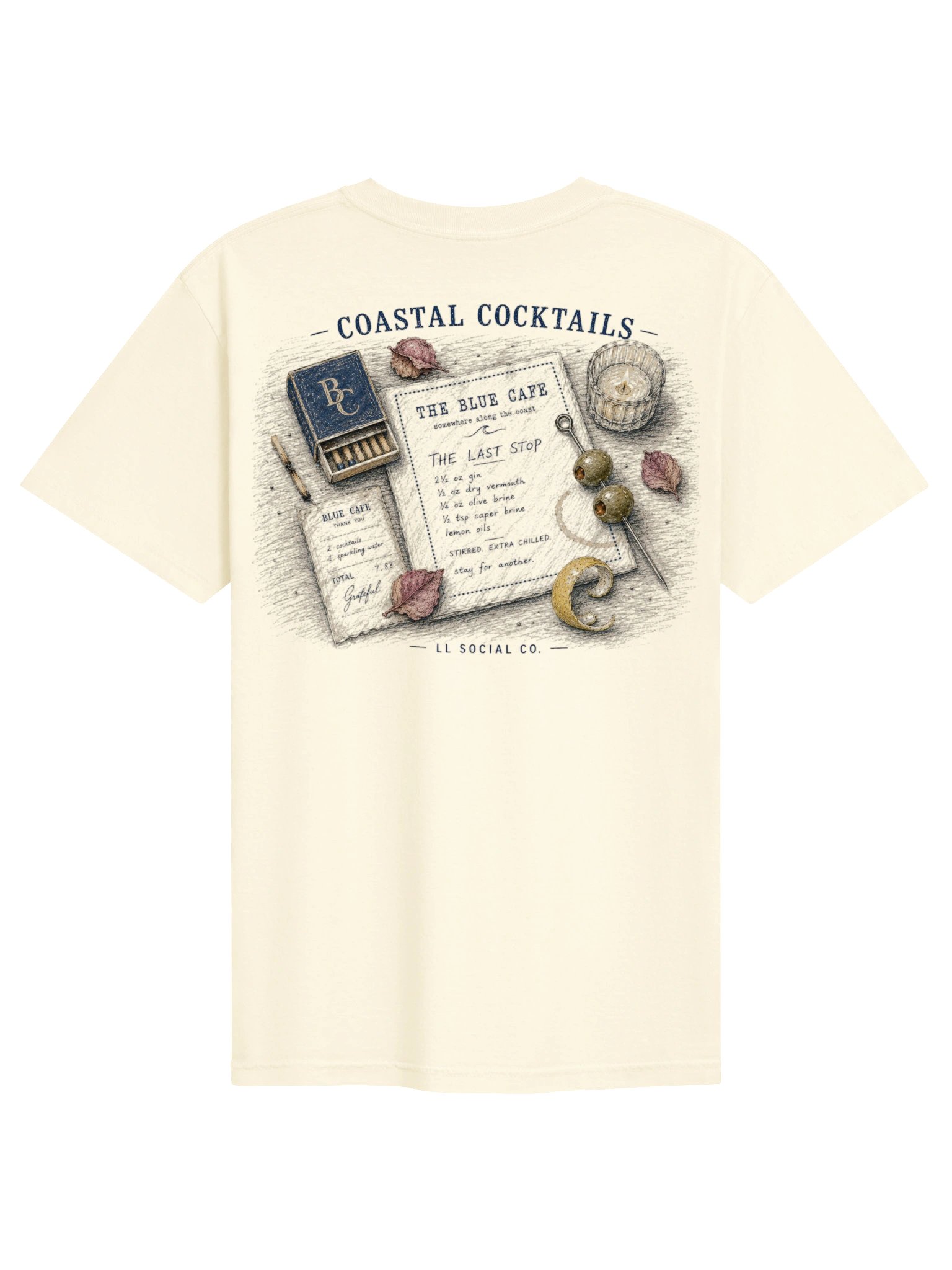 LL Social Co. The Last Stop Tee — Coastal Cocktails product image (2)