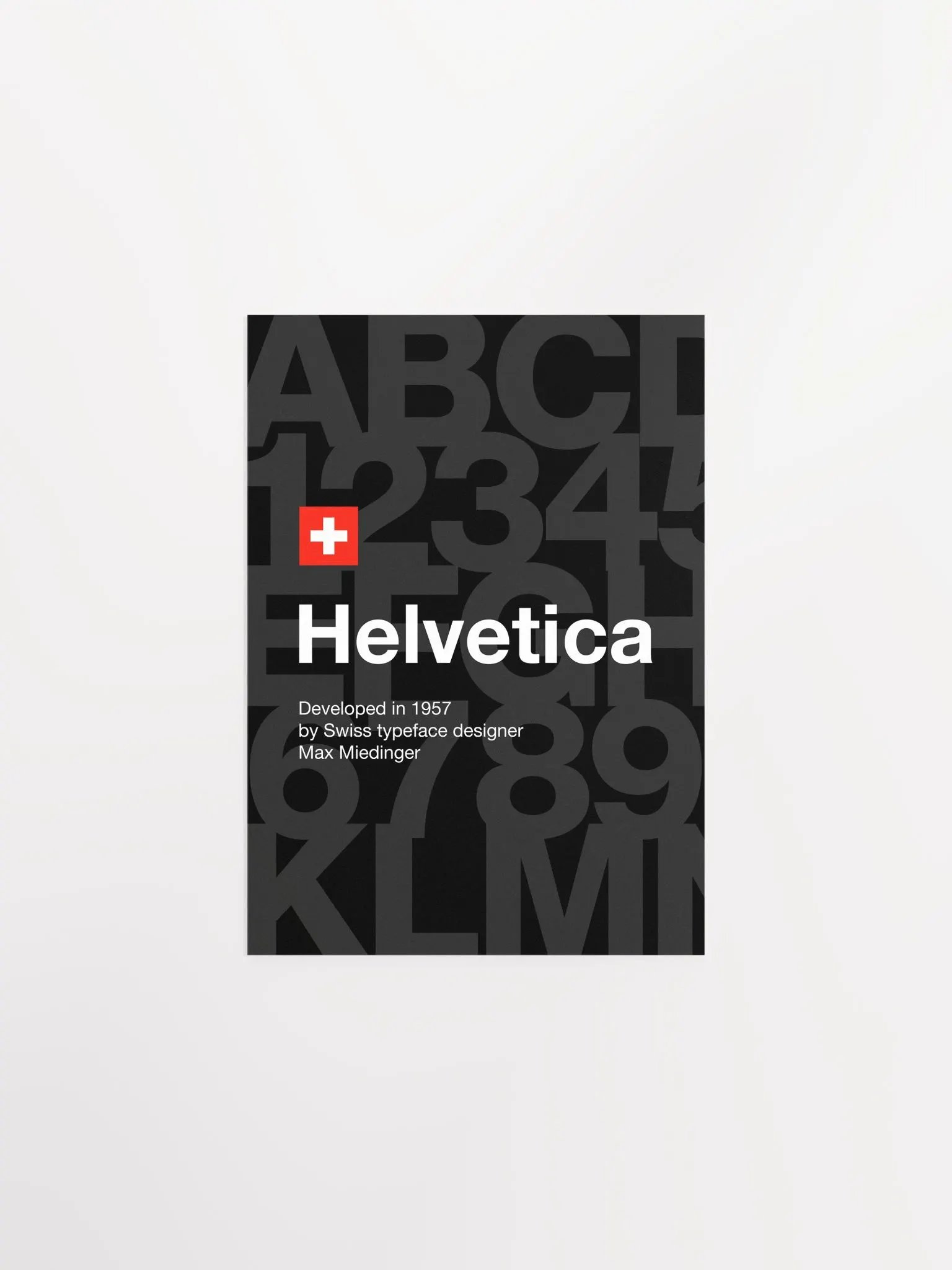 Helvetica font poster, 1957 — design typography poster, abstract print, aesthetic art poster, modern poster, typography wall decor, text art product image (6)