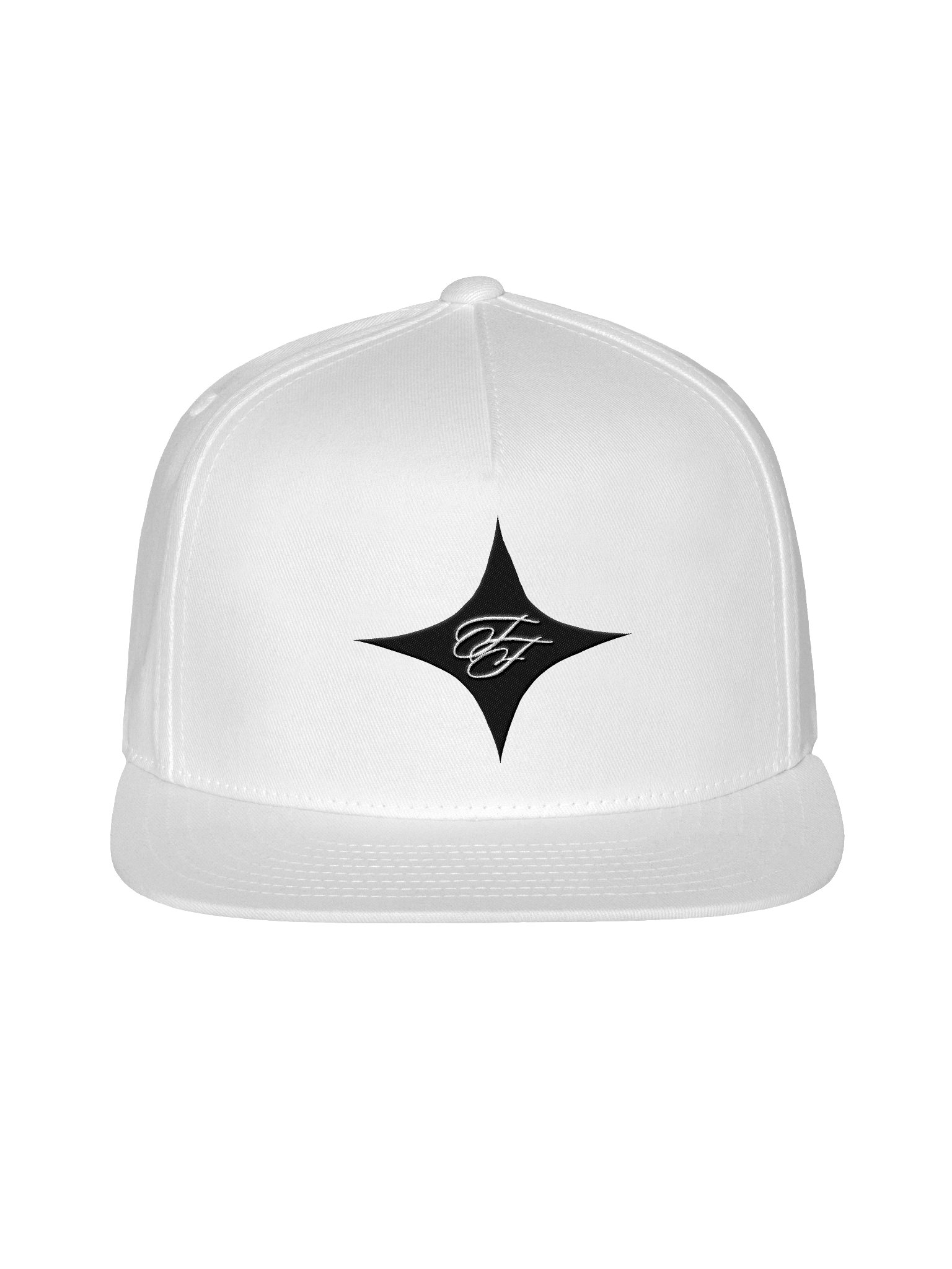 F&F Star Flat Snapback Cap (WHT) product image (1)