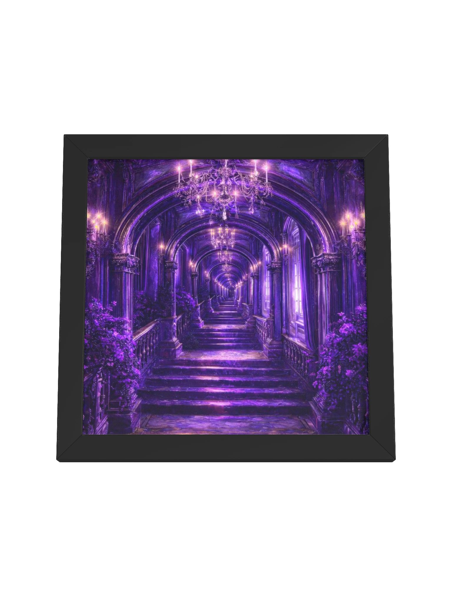 Infinite Violet Corridor – Grand Gothic Droste Mansion product image (4)
