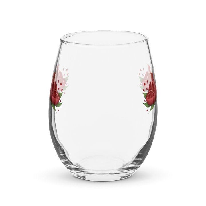 Moonie Poms Stemless Wine Glass product image (2)