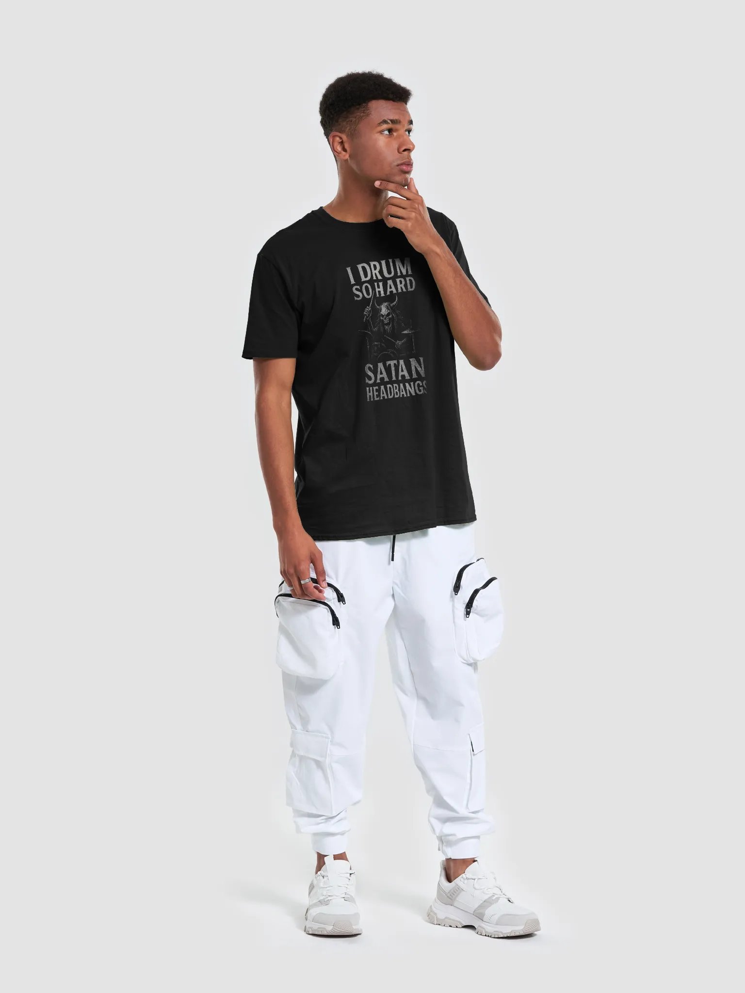 I Drum So Hard Satan Headbangs Worn effect product image (11)