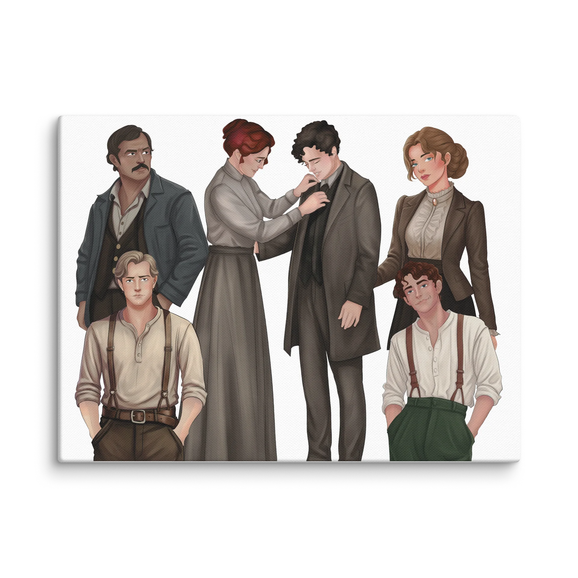 Character Art Lineup — All-Over Print · 9″×12″