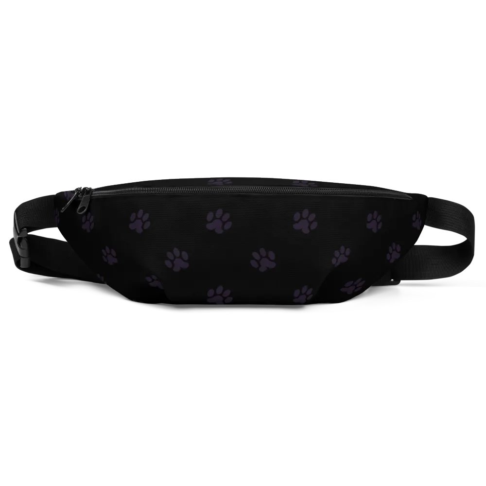 Black Paw Print Fanny Pack product image (6)