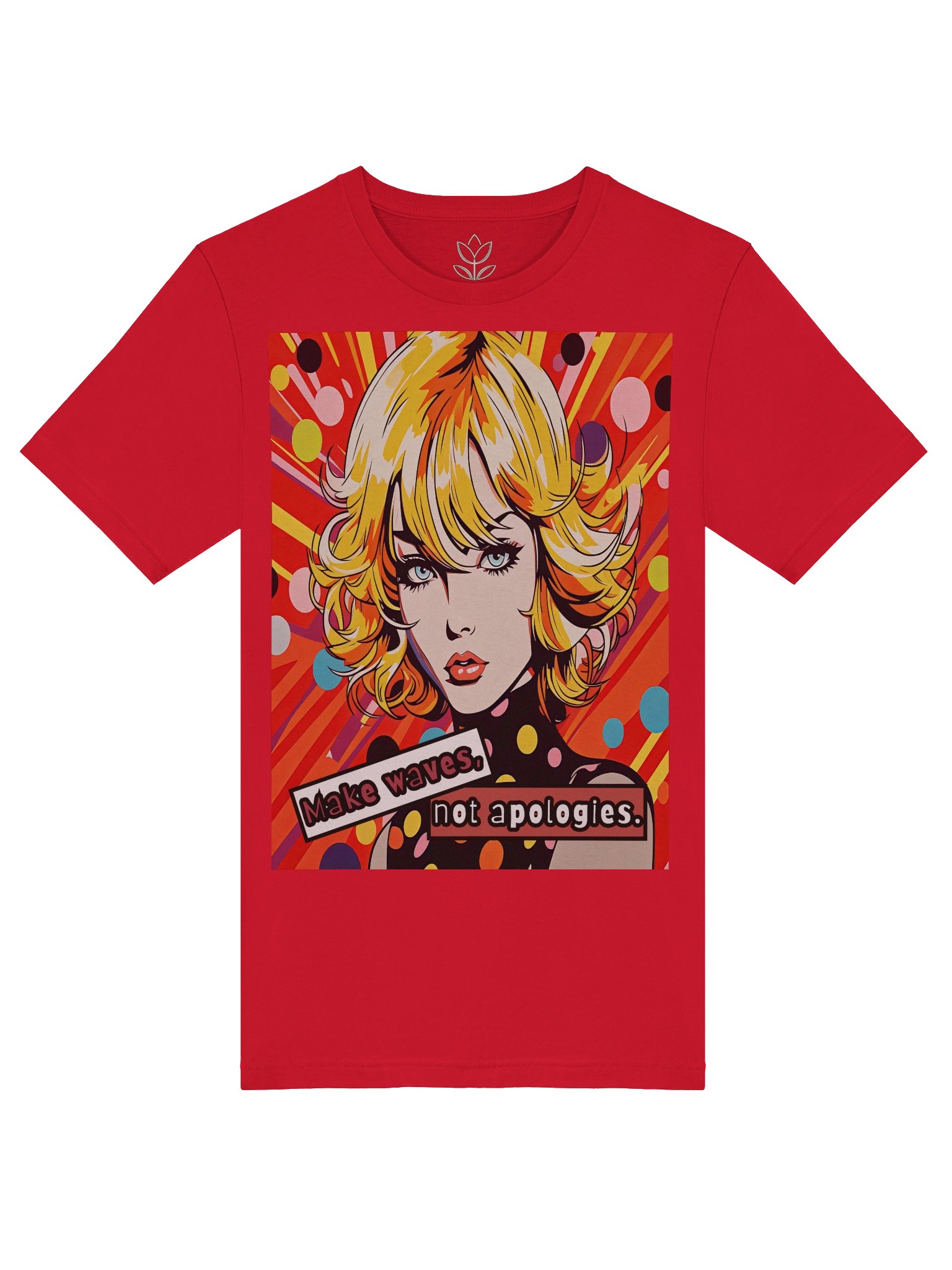Make Waves Not Apologies Pop Art Graphic Tee product image (4)