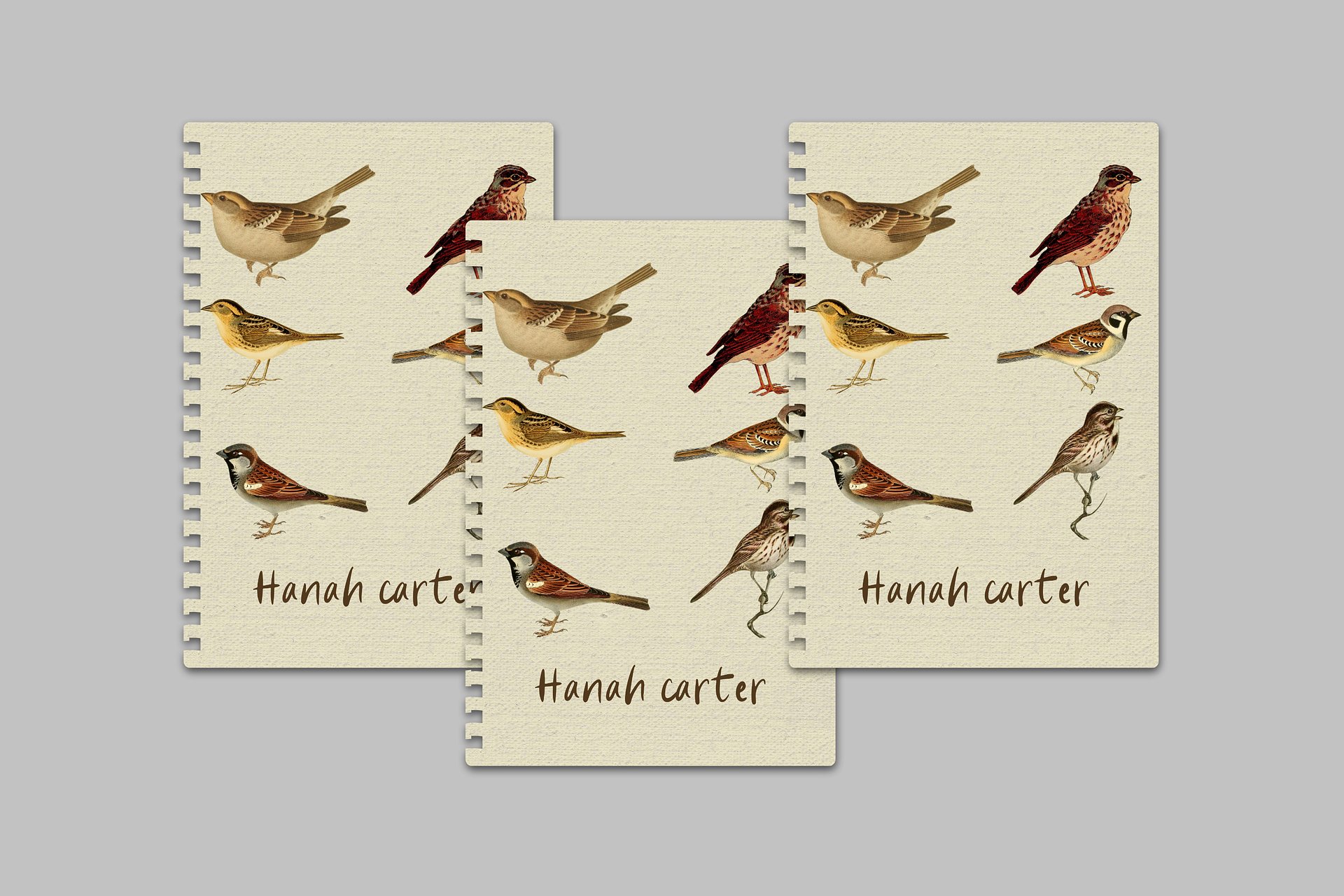 Sparrow: Notebook Cover Canva Template product image (1)