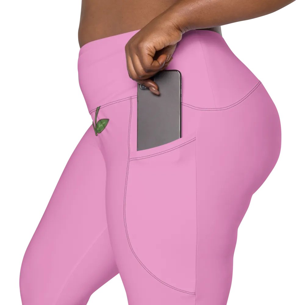 Sun-Kissed Crossover Leggings with Pockets product image (8)