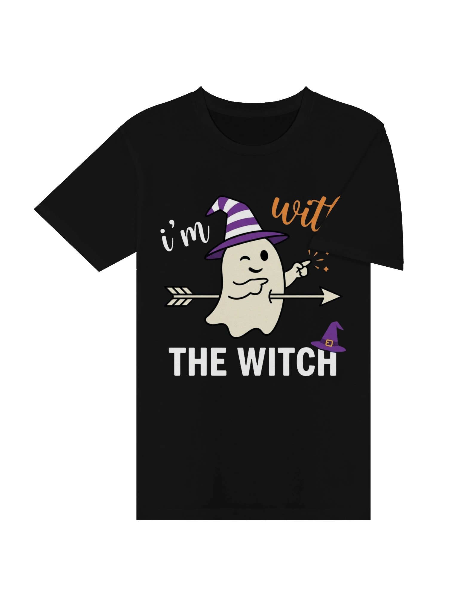 Im with The Witch Funny Halloween Couples Tank Top product image (4)
