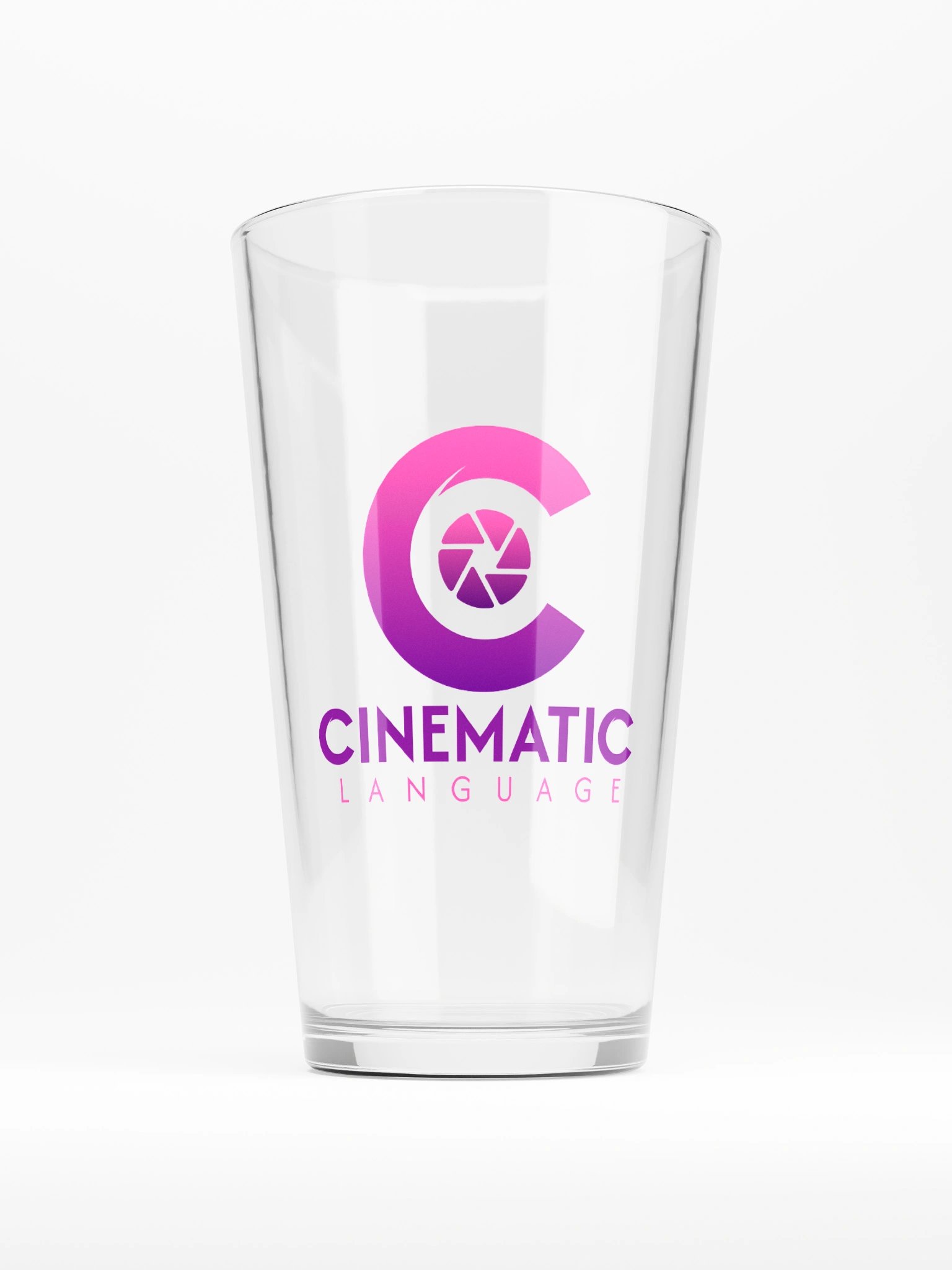 Cinematic Language Shaker Pint Glass product image (1)