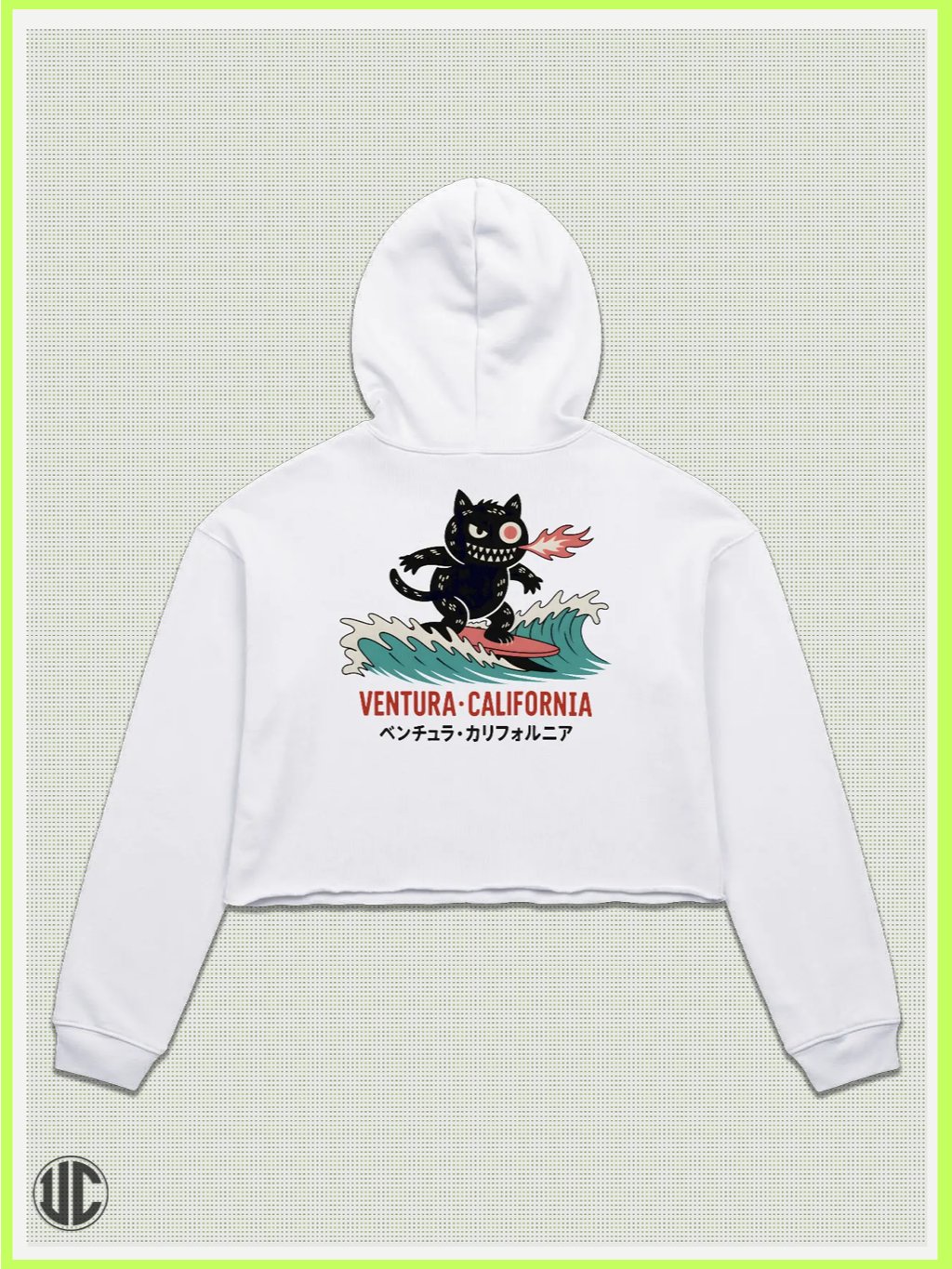 UnkoCon – Ventura CA Surfer Crop Hoodie product image (1)