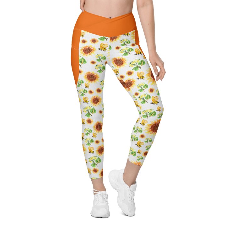 Sun-Ready Sunflower Leggings with Pockets product image (1)