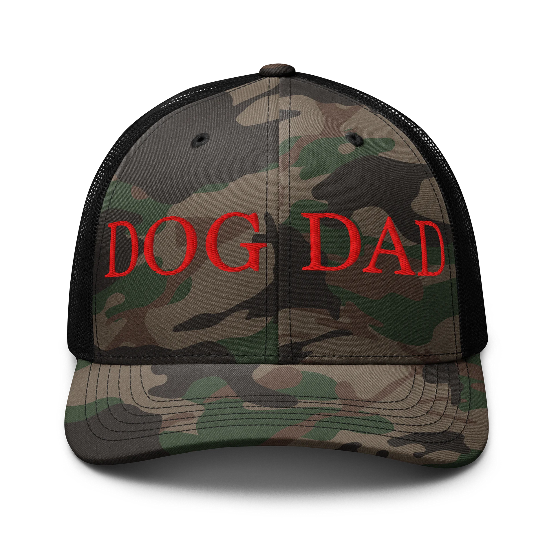 Embroidered Dog Dad Hat Camouflage Trucker Hat product image (1)