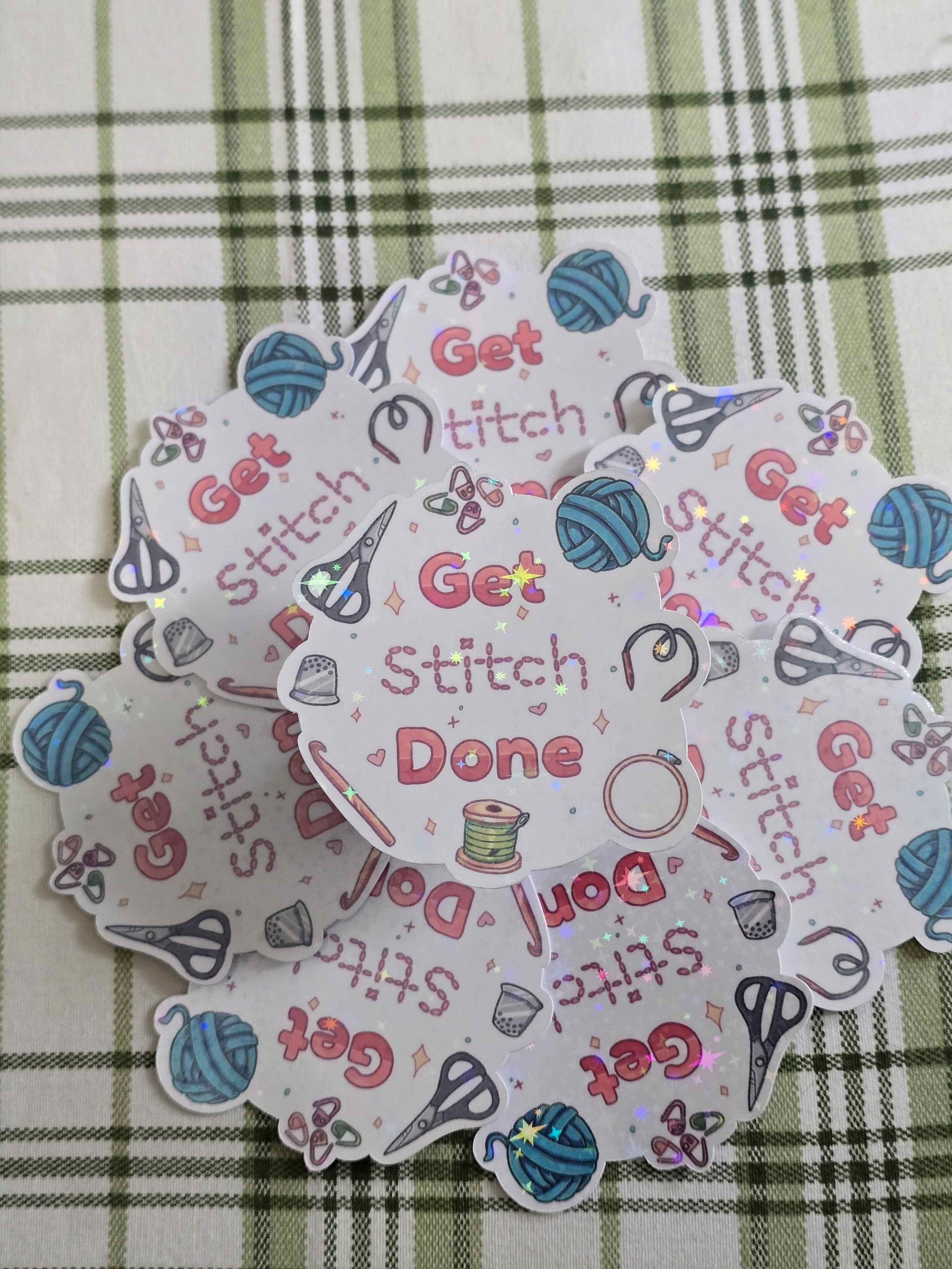 Get Stitch Done Holo Sticker product image (1)