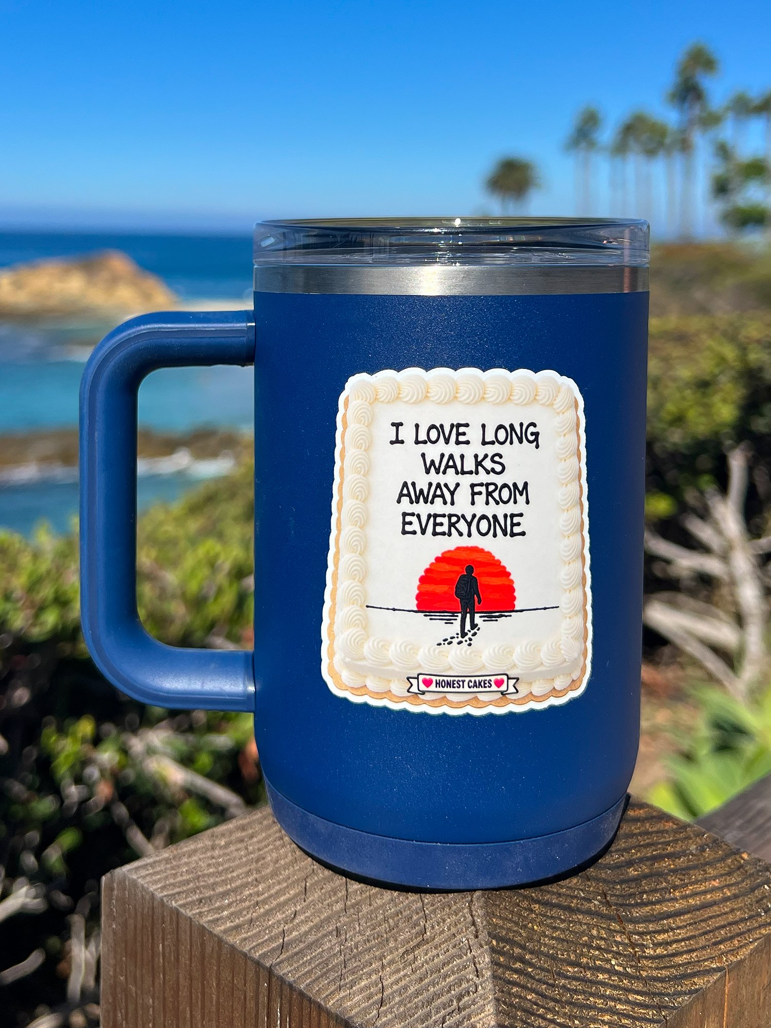VINYL STICKER: I Love Long Walks Away From Everyone - FREE SHIPPING product image (2)