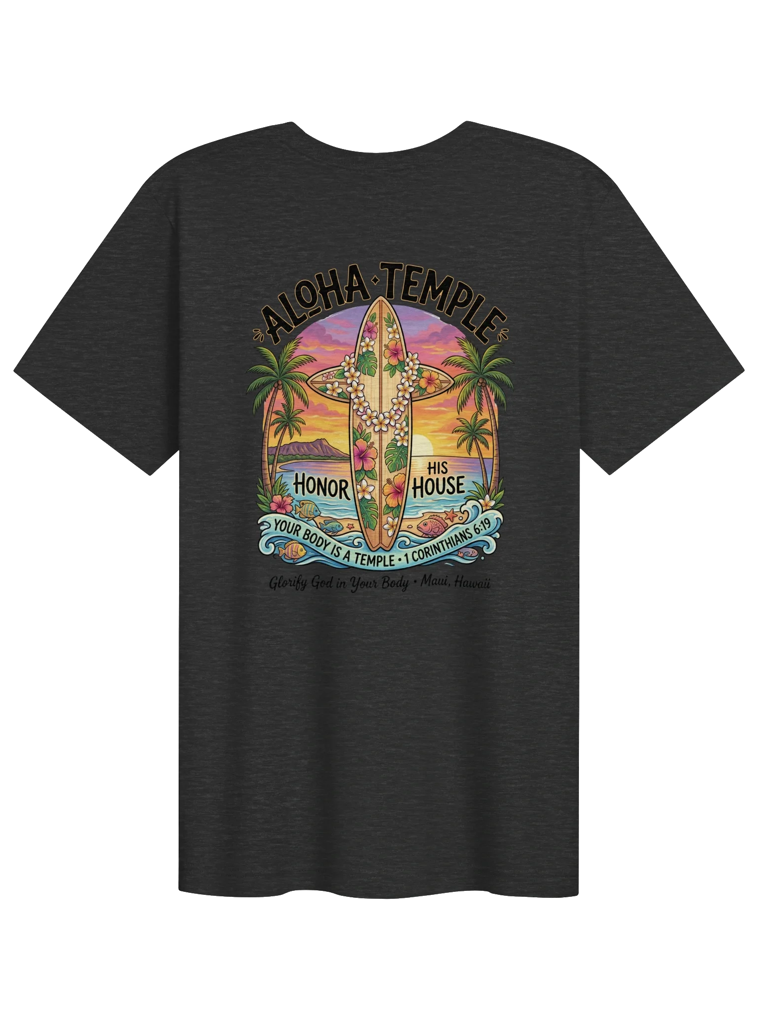 His House Unisex "Aloha Temple" T-Shirt by His House