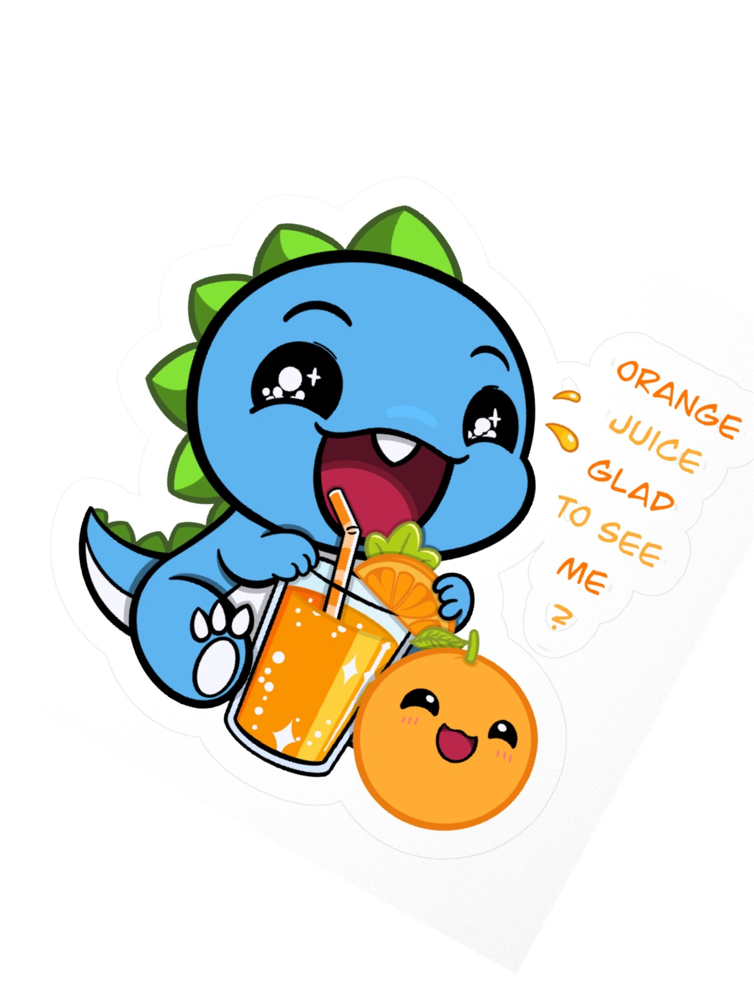 Orange Juice Glad Sticker product image (2)