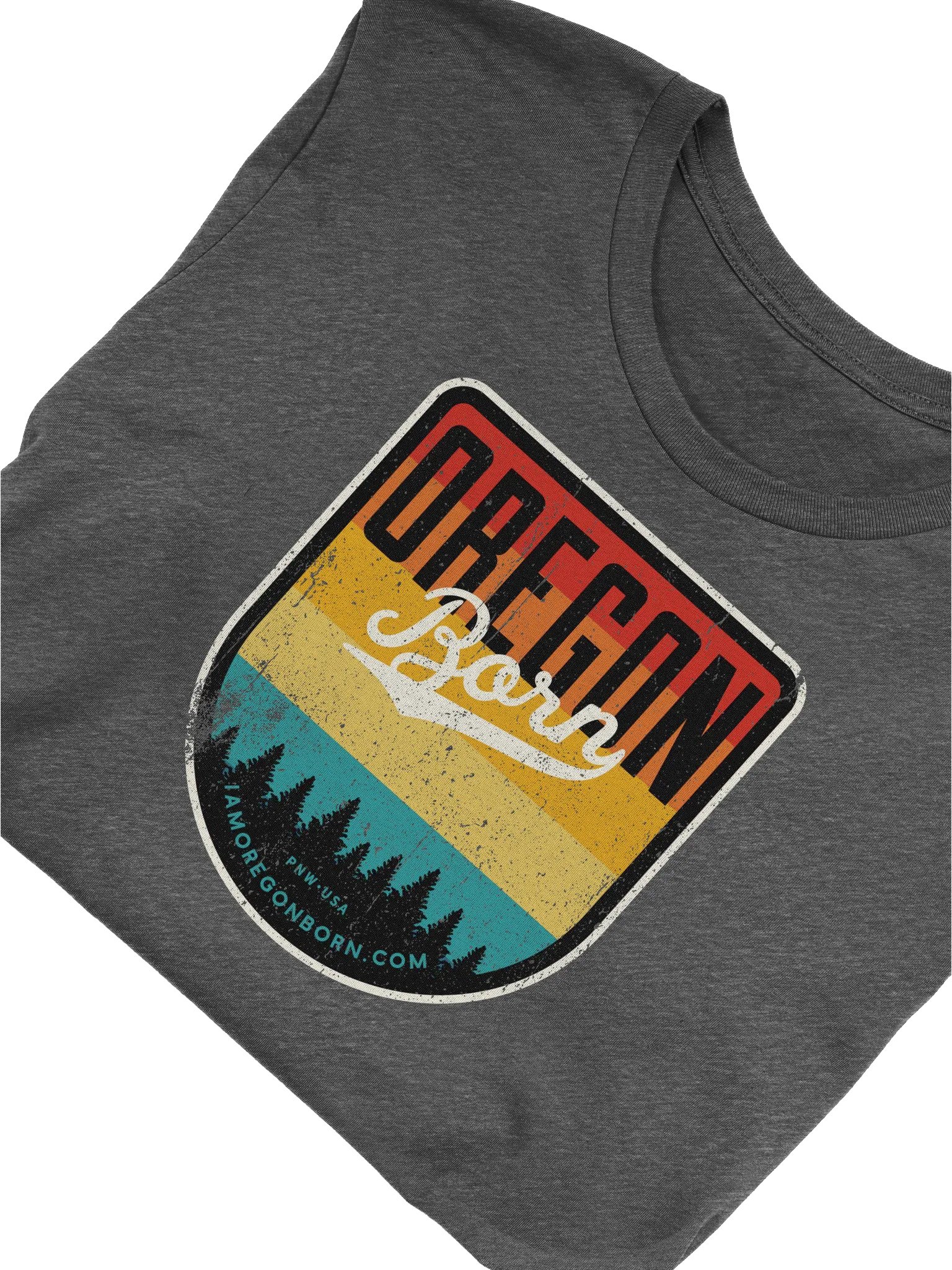 Oregon Born Vintage Shield T-Shirt product image (5)