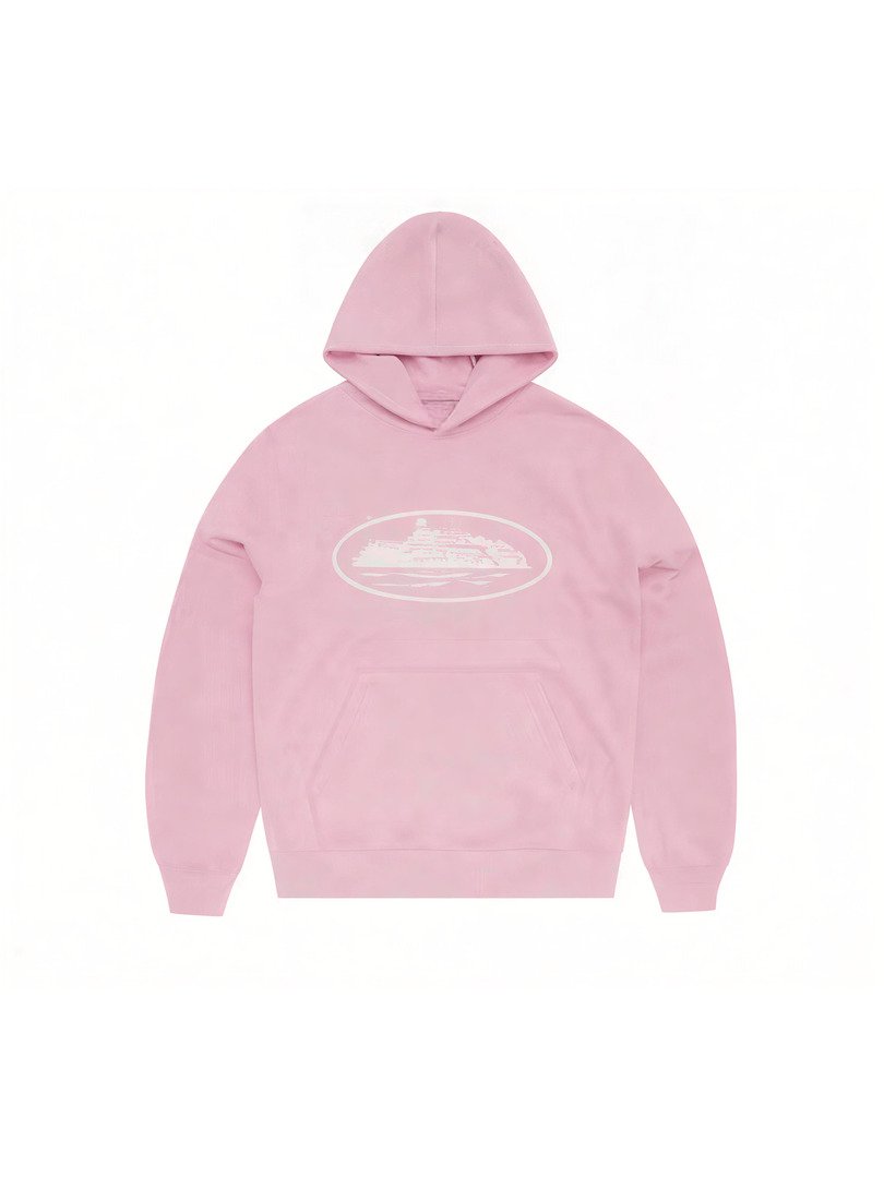 Corteiz Alcatraz Hoodie Baby Pink product image (1)