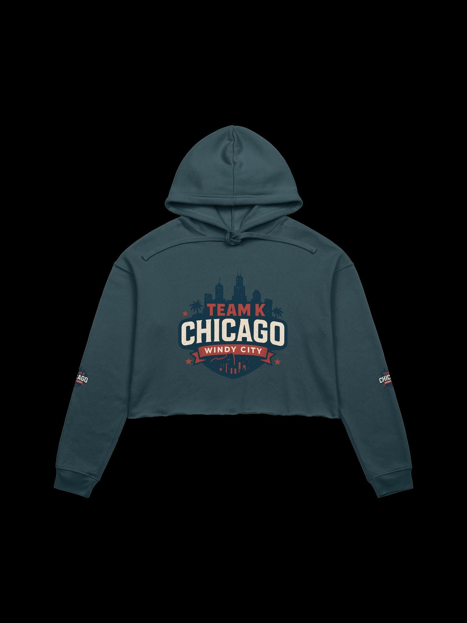 Team K Chicago Crop Hoodie product image (1)