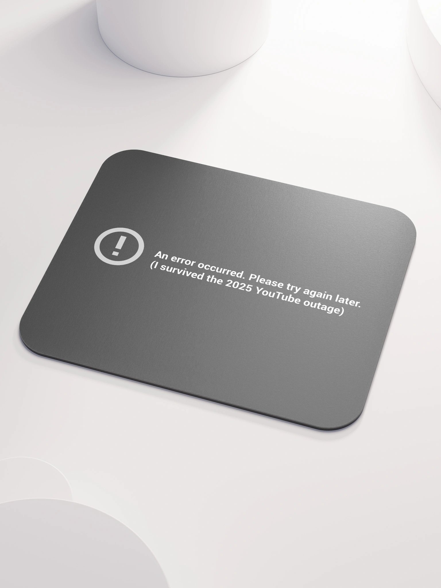 I Survived the 2025 YouTube Outage Mouse pad product image (3)