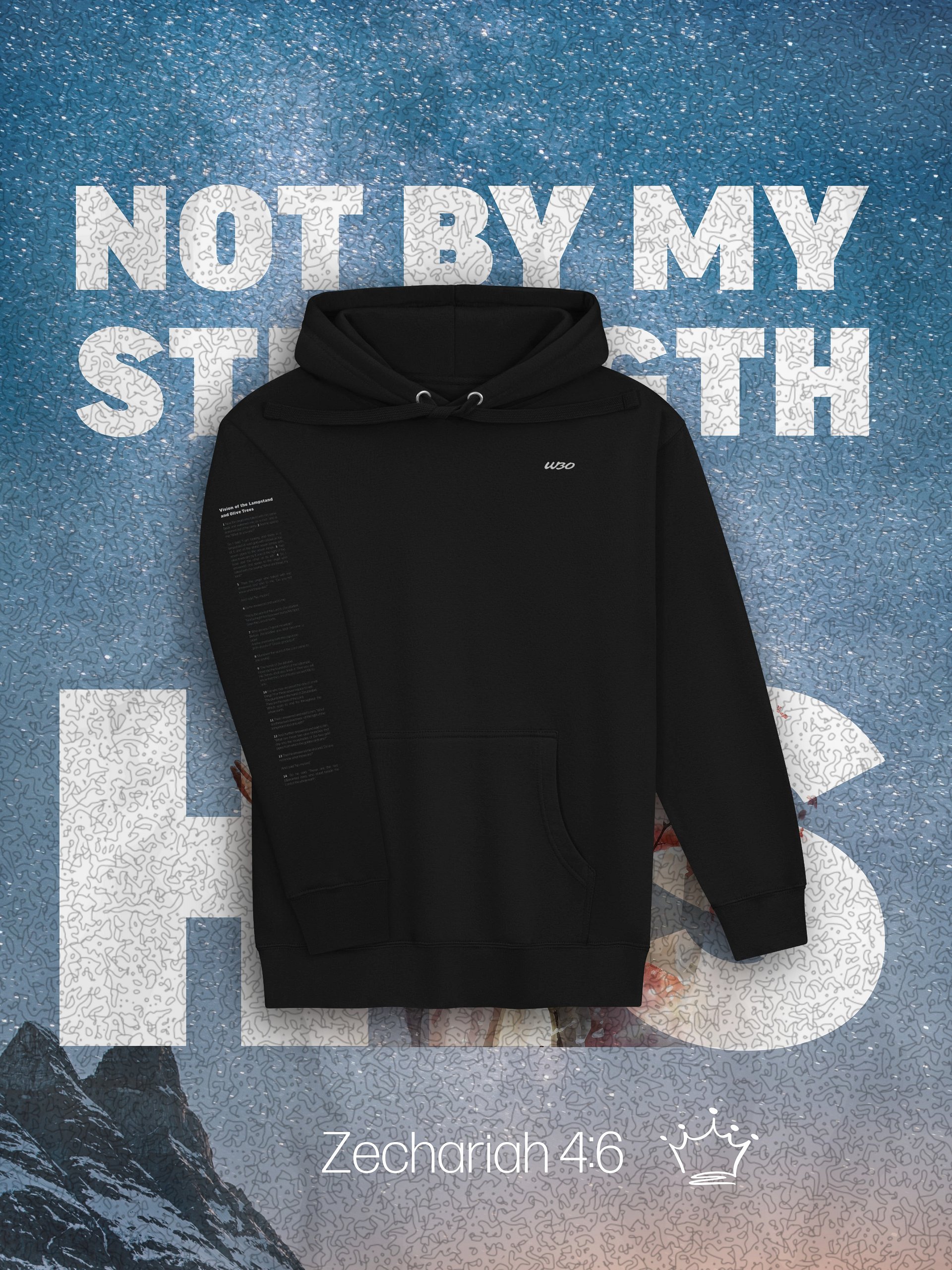 Not By My Strength - Cotton Heritage Unisex Premium Hoodie by Cotton Heritage product image (3)