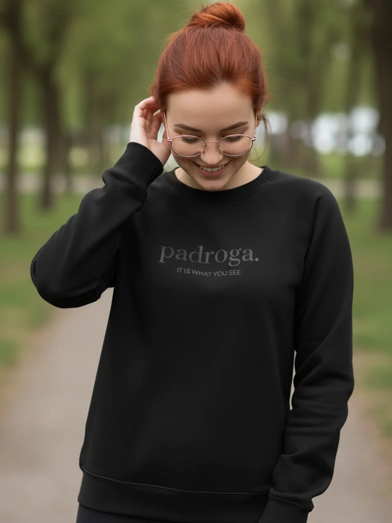 padroga. essentials black embroidered logo product image (8)