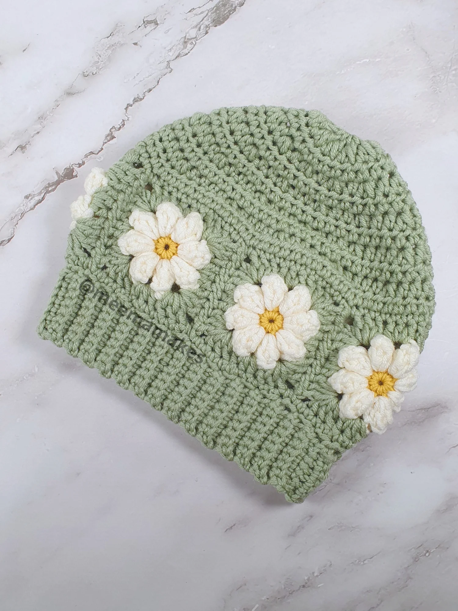 Daisy Beanie Hat Pattern product image (3)