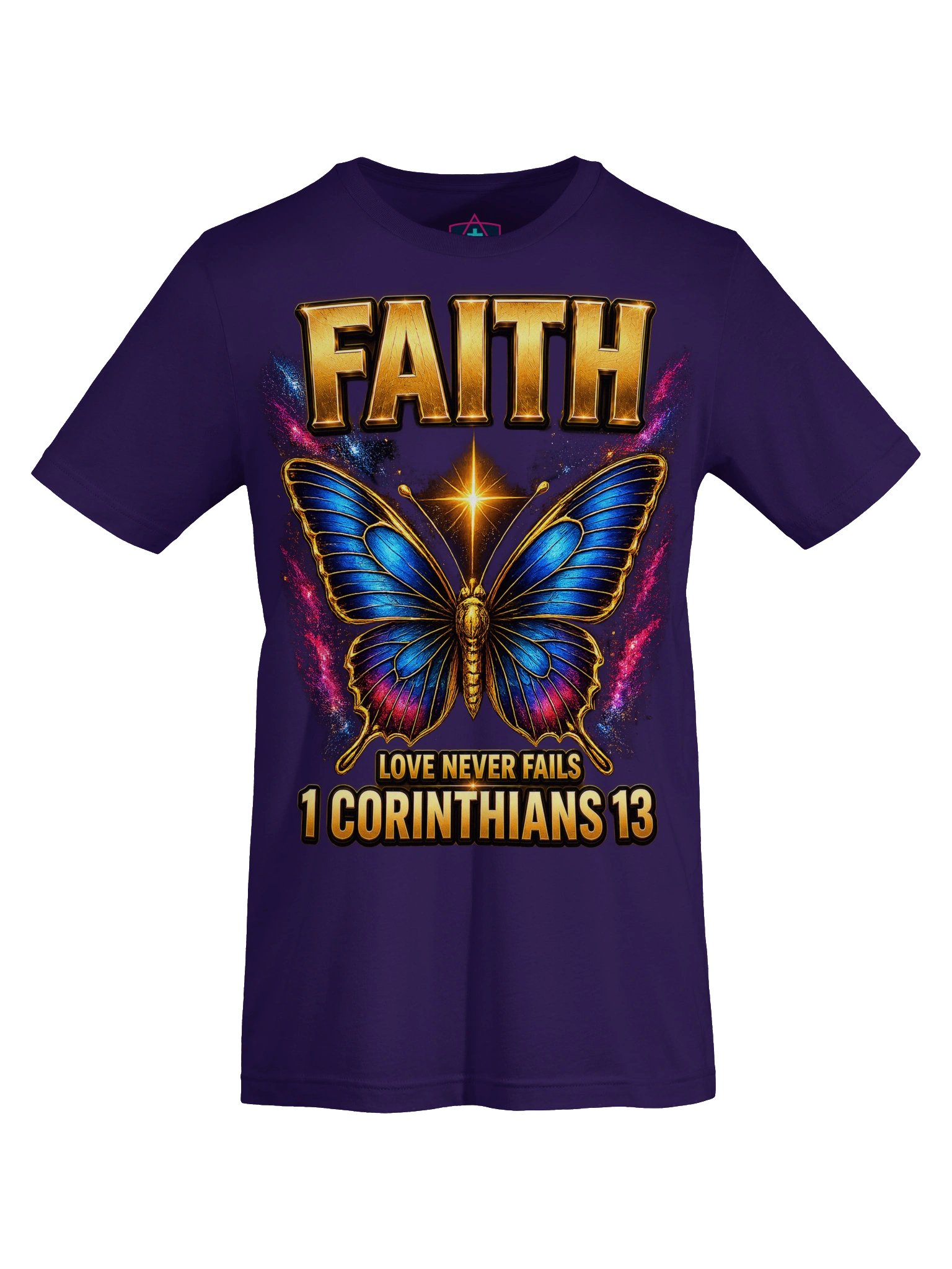 Love Never Fails - Women’s Butterfly - Christian Faith T-shirt product image (1)