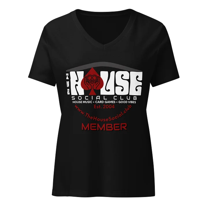 The House Women’s V‑Neck Tee-Black product image (1)