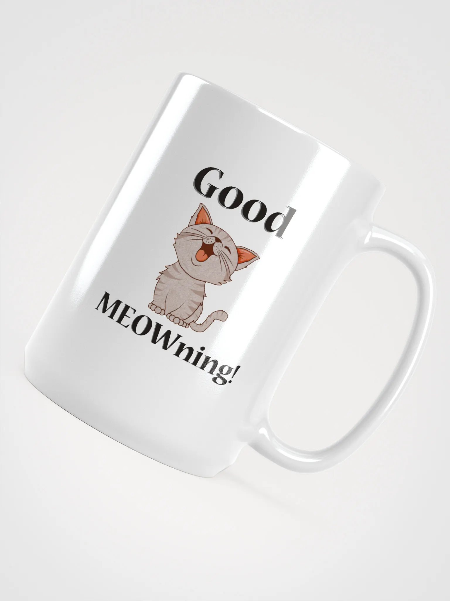 Good ME0Wning! White Glossy Mug product image (3)