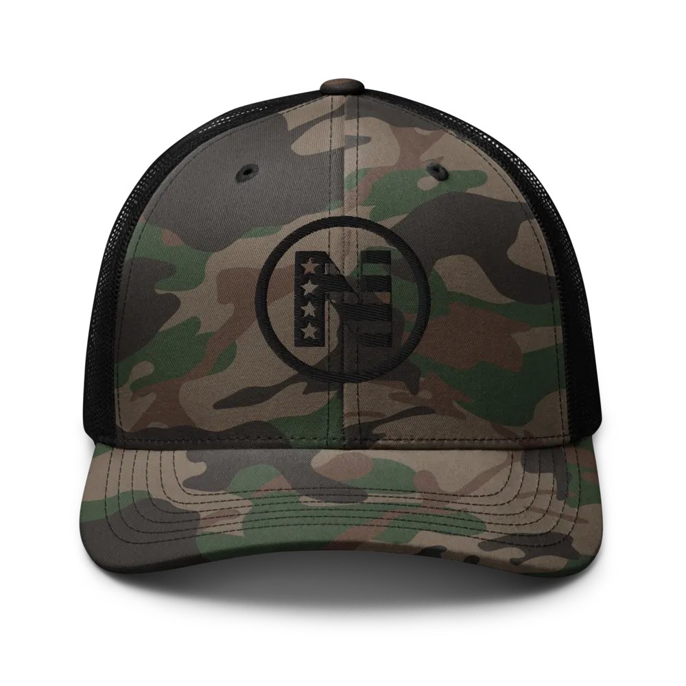 National VA Loans Stealth Camo Trucker Hat product image (1)