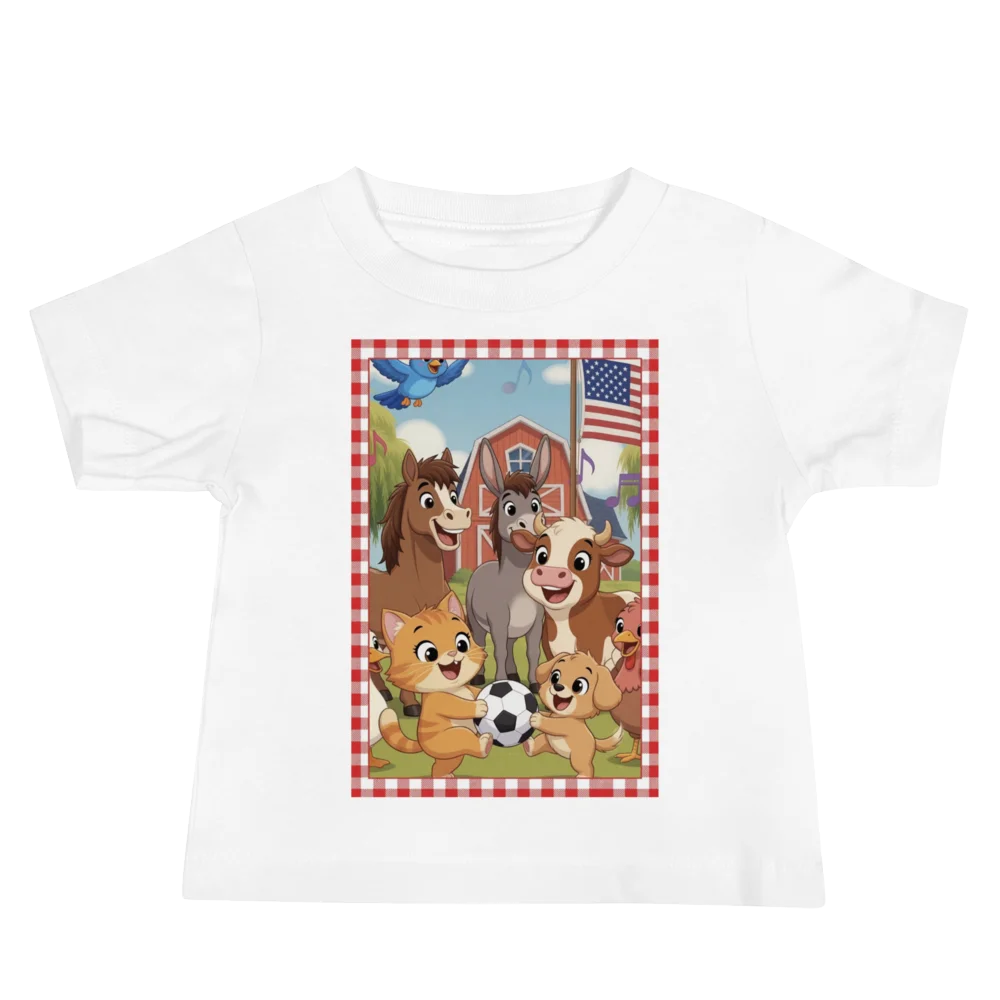 Cute Farm Animals Baby T-shirt product image (2)