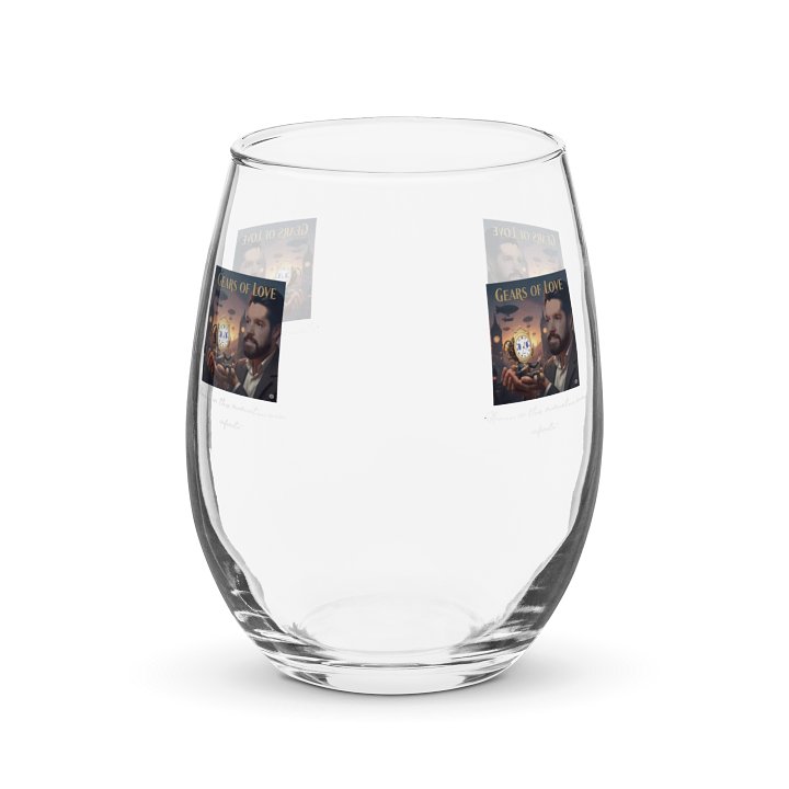Gears of Love Stemless Wine Glass product image (1)