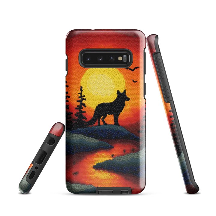 Wild Sunset Wolf Samsung® Tough Case product image (1)