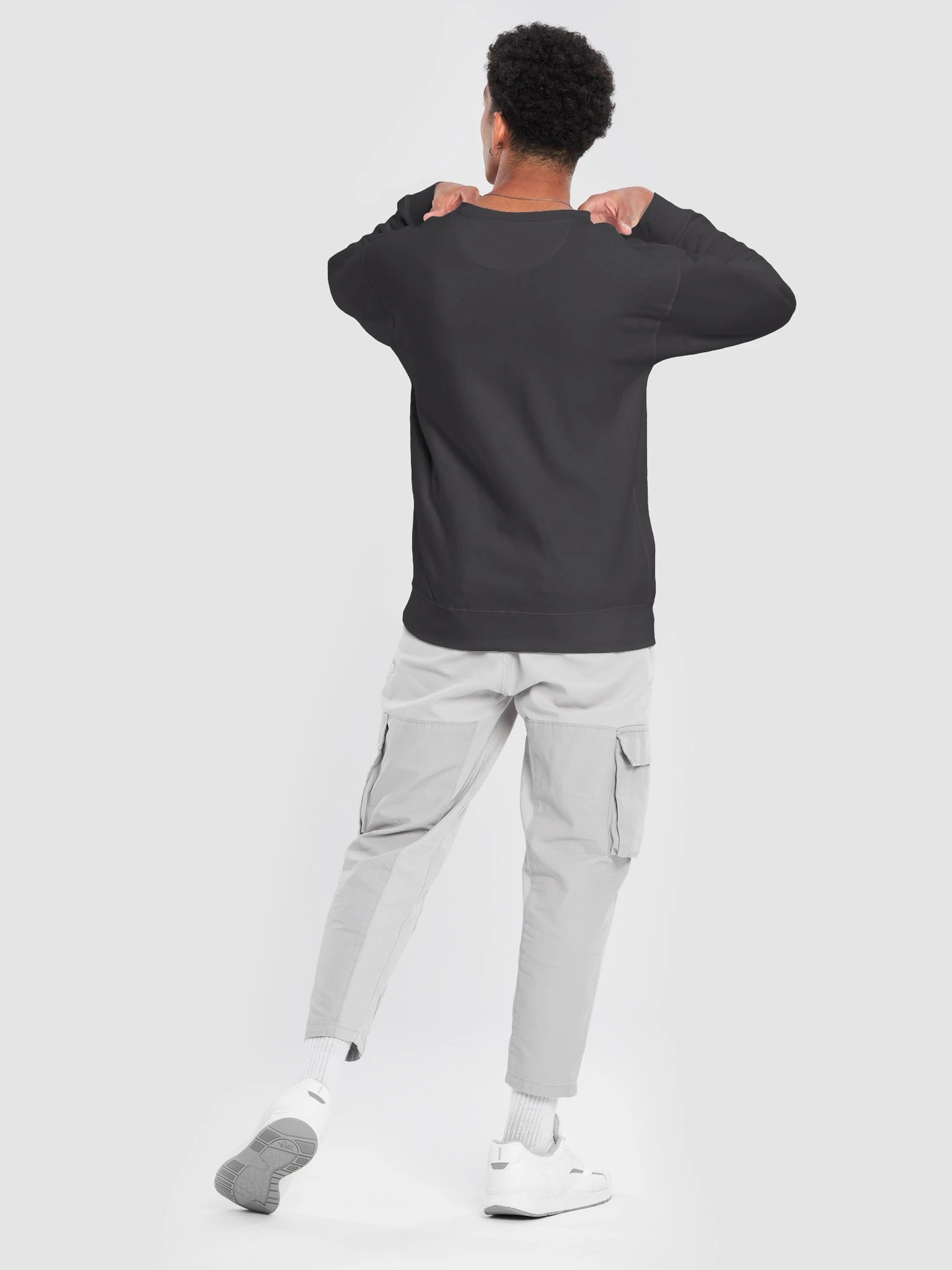 Plain Color Charcoal Heather Sweatshirt product image (4)
