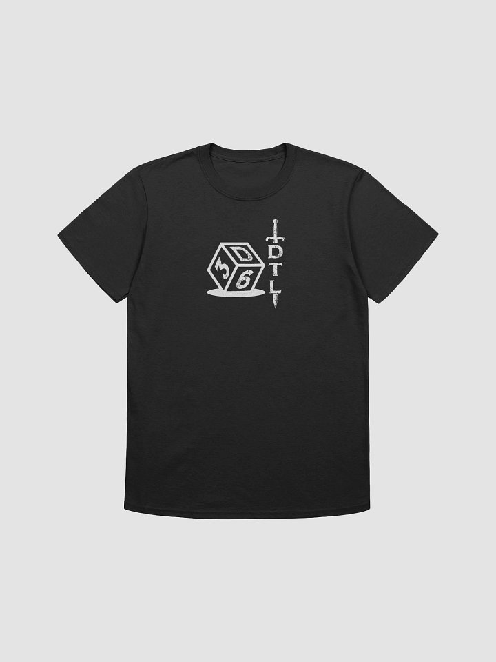3d6DTL Vertical Logo on Dark Unisex Softstyle T-Shirt product image (1)
