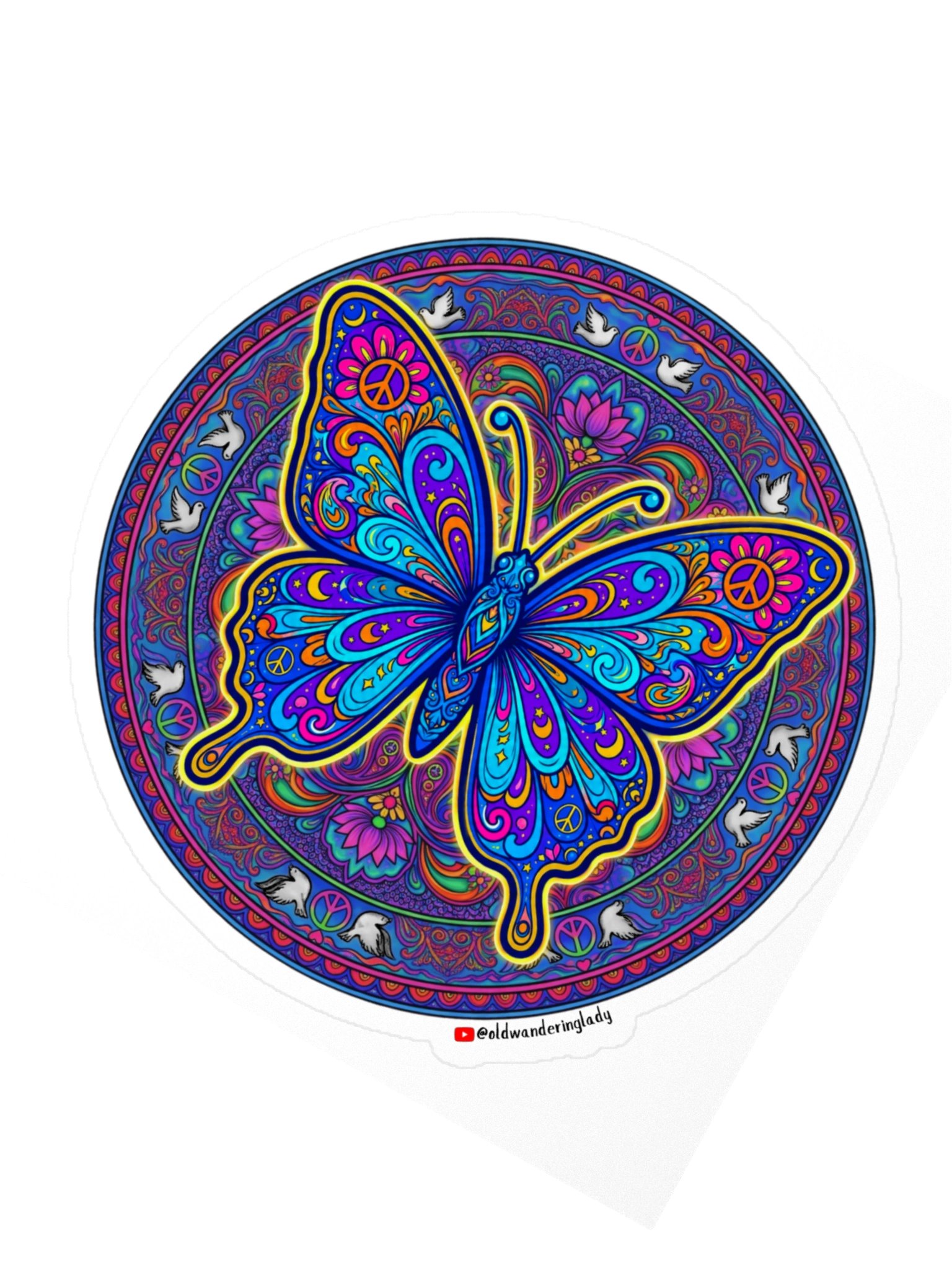 Bohemian Butterfly 4" Decal product image (2)