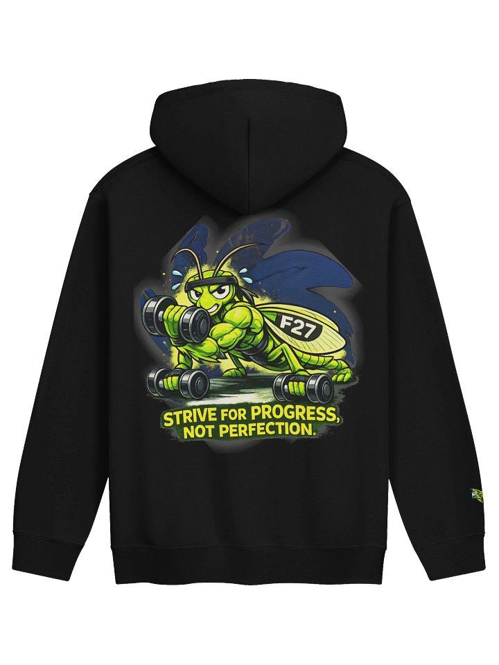 F27 Mantis Strength In Silence Unisex Hoodie | Motivational Gym Wear by FayzieBobs product image (1)
