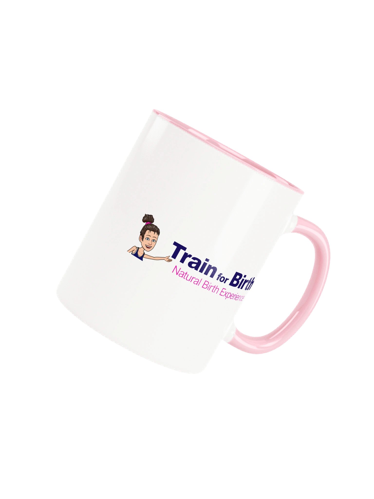 Train for Birth® 11oz Ceramic White/Pink Mug product image (4)
