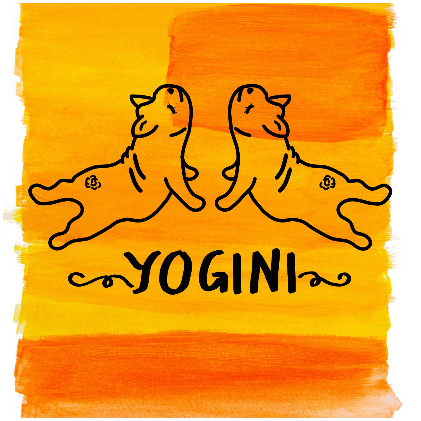 Yogini Duplet Orange (Unisex Tee) product image (2)